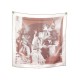 FOULARD HERMES JOSEPHINE DANSE CARRE 90 DIATKINE EN SOIE ECRU SILK SCARF 370€