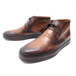 CHAUSSURES BERLUTI CERNOBBIO 3522 BASKETS 9 43 CUIR MARRON + BOITE SHOES 1720€