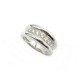 BAGUE OR BLANC 9GR SERTIE DE 9 DIAMANTS 0.18 CT