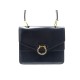 VINTAGE SAC A MAIN CELINE 20 CM EN CUIR BLEU MARINE LEATHER HAND BAG PURSE 900€