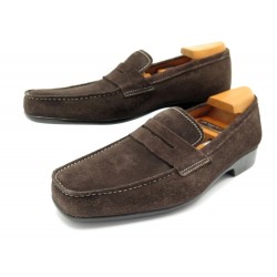 CHAUSSURES JM WESTON 625 MOCASSINS 6.5D 40.5 DAIM MARRON EMBAUCHOIRS SHOES 580€