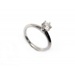 NEUF BAGUE SOLITAIRE TIFFANY & CO T52 PLATINE DIAMANT 0.59CT + ECRIN RING 6255€