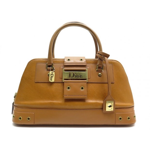 SAC DIOR CUIR MARRON 