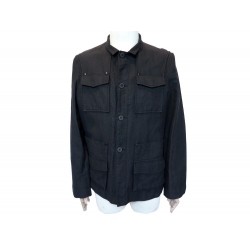 NEUF VESTE GIVENCHY T54 L EN LAINE & COTON NOIR BLOUSON MANTEAU NEW JACKET 1000€