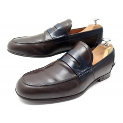 CHAUSSURES GUCCI MOCASSINS CUIR BICOLORE 