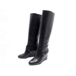 NEUF CHAUSSURES BOTTES DIOR BRIDE BLASON HIGH BOOTS KCH307VEA 38.5 BOOTS 1250€