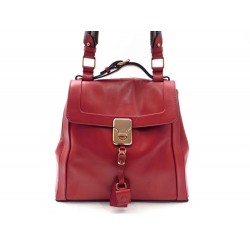 SAC A MAIN CHLOE DARLA GM 31 CM EN CUIR ROUGE RED LEATHER HAND BAG PURSE 1550€