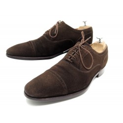 CHAUSSURES JM WESTON 478 RICHELIEU BOUT FLEURI 8.5E 42.5 DAIM MARRON SHOES 790€