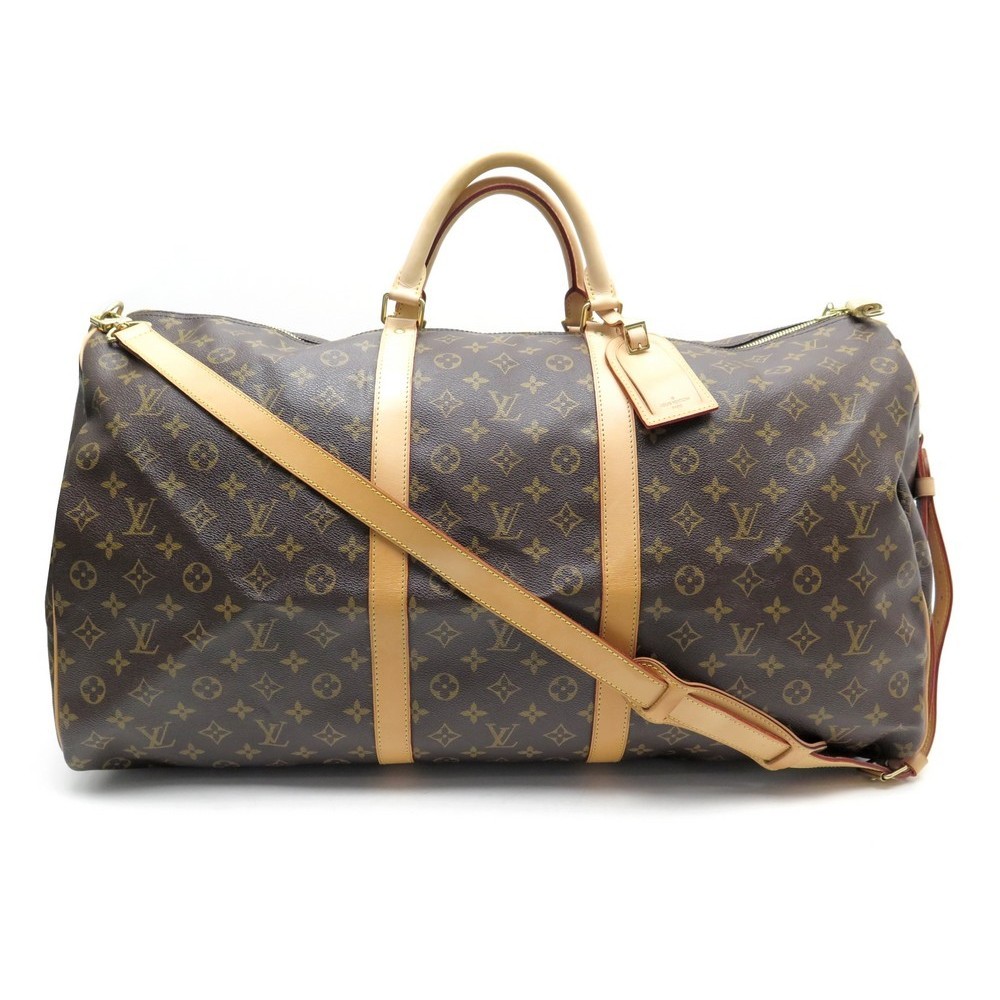 Louis Vuitton Keepall 60 Bandouliere Travel Handbag Monogram M41412 Fl1929