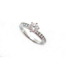 BAGUE TIFFANY & CO SETTING PAVEE T49 EN PLATINE DIAMANTS 0.76 CT RING 7900€