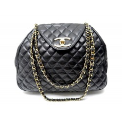 VINTAGE SAC A MAIN CHANEL FERMOIR TIMELESS EN CUIR MATELASSE NOIR HAND BAG 4000€