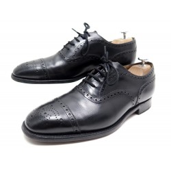 CHAUSSURES CHURCH S DIPLOMAT 7F 41 RICHELIEU BOUT FLEURI EN CUIR NOIR SHOES 620€