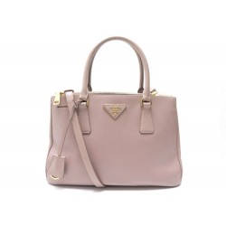 SAC A MAIN PRADA GALLERIA PM BANDOULIERE 1BA232 CUIR SAFFIANO ROSE POUDRE 2200€