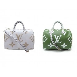 NEUF SAC A MAIN LOUIS VUITTON SPEEDY 30 BANDOULIERE TOILE MONOGRAM GIANT M445€