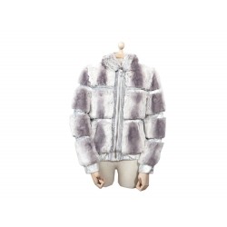 MANTEAU ROBERTO CAVALLI XS S 34-36 FOURRURE STRASS VESTE FEMME JACKET COAT 490€