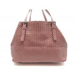 NEUF SAC A MAIN BOTTEGA VENETA CABAS CUIR ROSE PINK LEATHER HAND BAG PURSE 2950€