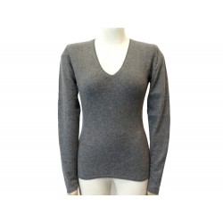 NEUF PULL LORO PIANA 48 IT 34 FR S EN CACHEMIRE GRIS NEW GREY SWEATER 1300€