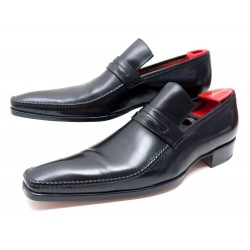 CHAUSSURES GERARD SENE MOCASSINS CUIR NOIR 