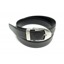 CEINTURE LOUIS VUITTON TAILLE 110 EN CUIR TAIGA NOIR LV BLACK LEATHER BELT 515€