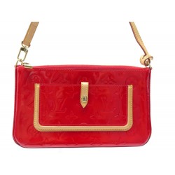 SAC A MAIN LOUIS VUITTON MALLORY SQUARE CUIR VERNI MONOGRAM ROUGE HAND BAG 735€