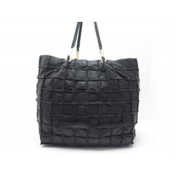 SAC A MAIN JAMIN PUECH HONU GM CABAS EN CUIR NOIR BLACK LEATHER HANDBAG 875€