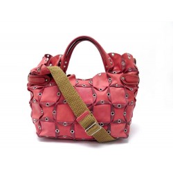 SAC A MAIN JAMIN PUECH ARICA PM BANDOULIERE CUIR ROUGE RED LEATHER HAND BAG 575€