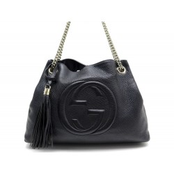 SAC GUCCI HOBO CUIR NOIR 