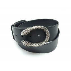 NEUF CEINTURE GUCCI DIONYSUS 400592 CUIR NOIR 