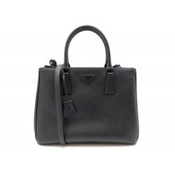 NEUF SAC A MAIN GALLERIA GM CUIR NOIR VERSION ALLBLACK 