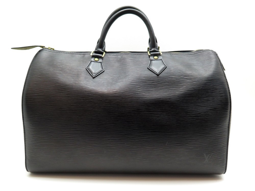 Louis Vuitton Speedy 35 Cuir épi noir Black Leather ref.306836