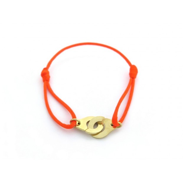 Bracelet Cordon Doré Menottes - Plusieurs couleurs disponibles