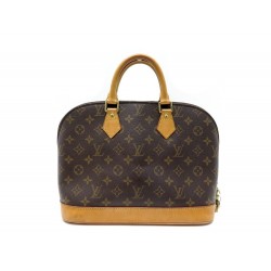 AAM1808 12 Louis Vuitton Alma PM Brown Monogram Canvas 