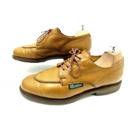 CHAUSSURES PARABOOT DERBY DEMI CHASSE 8 42 CUIR CAMEL HOMME LEATHER SHOES 310€