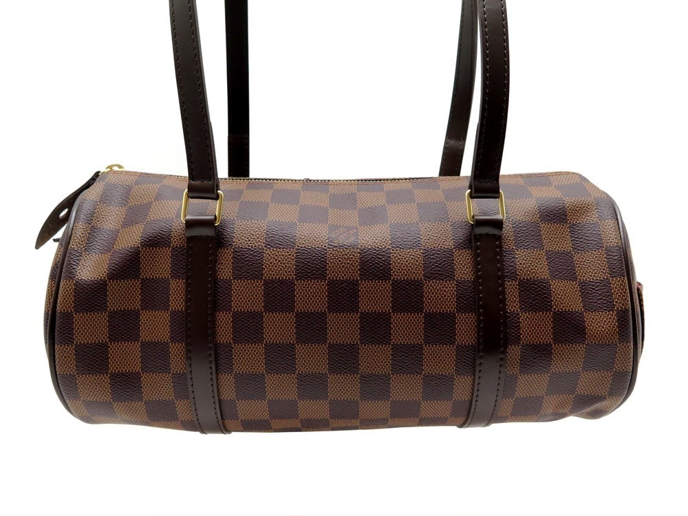 Louis Vuitton Pochette Papillon Damier Ebene Mini Brown in Toile