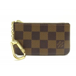 POCHETTE LOUIS VUITTON CLES EN TOILE DAMIER EBENE