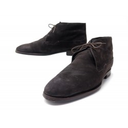 CHAUSSURES BERLUTI BOTTINES CHUKKA FOURREES 42.5 43 EN CUIR SUEDE SHOES 1720€