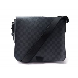 SAC A MAIN LOUIS VUITTON BESACE DISTRICT MM TOILE DAMIER GRAPHITE SACOCHE 1140€