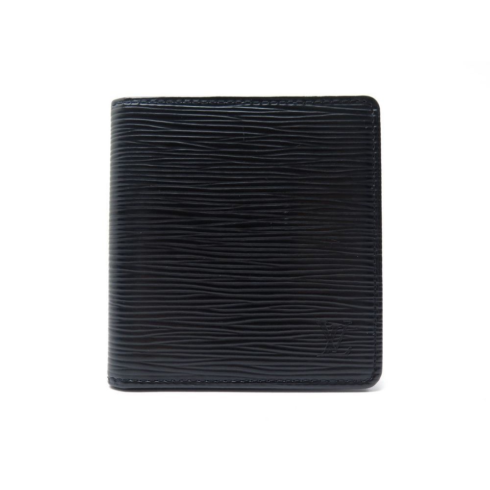 Louis Vuitton Card Holder Flower Remix Epi Noir Black in Leather - US