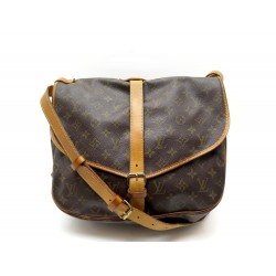 AAM1742 231 Louis Vuitton Saumur 30 Brown Monogram Canvas 