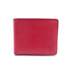 PORTEFEUILLE LOUIS VUITTON CUIR EPI ROUGE 