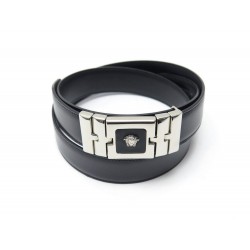 CEINTURE VERSACE MEDUSA TAILLE 90 EN CUIR NOIR BLACK LEATHER BELT 295€