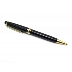 STYLO BILLE MONTBLANC MEISTERSTUCK CLASSIQUE DORE 10883 EN RESINE NOIR PEN 360€