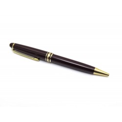 STYLO BILLE MONTBLANC MEISTERSTUCK CLASSIQUE DORE RESINE BORDEAUX BALLPOINT 360€