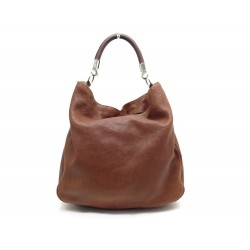 SAC A MAIN YVES SAINT LAURENT ROADY 228840 CABAS EN CUIR MARRON HAND BAG 1445€