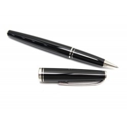 NEUF STYLO BILLE MONTBLANC GENERATION EN RESINE NOIR BLACK ROLLERBALL PEN 240€