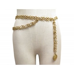 CEINTURE CHANEL CHAINE METAL DORE 