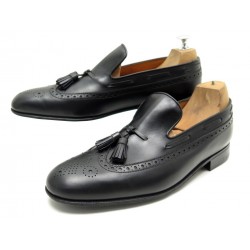 CHAUSSURES JM WESTON MOCASSIN PAMPILLE CUIR NOIR 8D 41 