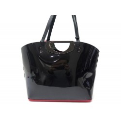 SAC A MAIN CHRISTIAN LOUBOUTIN PASSAGE SHOPPING PLEXI NOIR BLACK HANDBAG 1100€