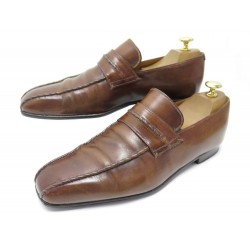 CHAUSSURES BERLUTI MOCASSINS COUTURES CICATRICES MARRON 