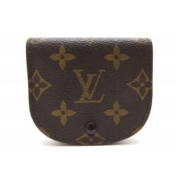 VINTAGE PORTE MONNAIE LOUIS VUITTON CUVETTE TOILE MONOGRAM CUIR LV WALLET 255€